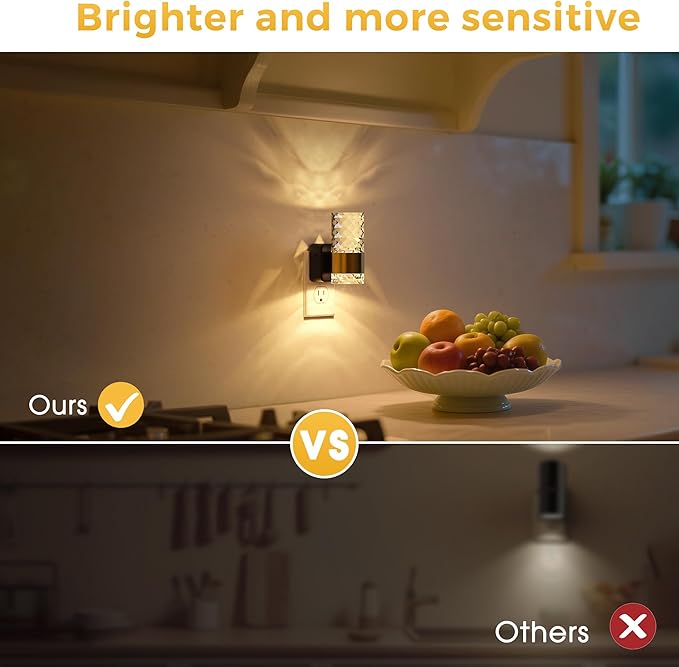 L LOHAS LED Night Light, Modern Night Lights Plug into Wall, 2 Pack 3000K Soft - Image 6
