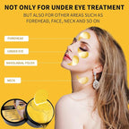 24K Gold Eye Masks for Dark Circles and Puffiness 70PCS, Under Eye Patches for - Image 4
