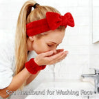7 Pcs Spa Set, Facial Headband and Wristband Set, Skincare Accessories - Image 4