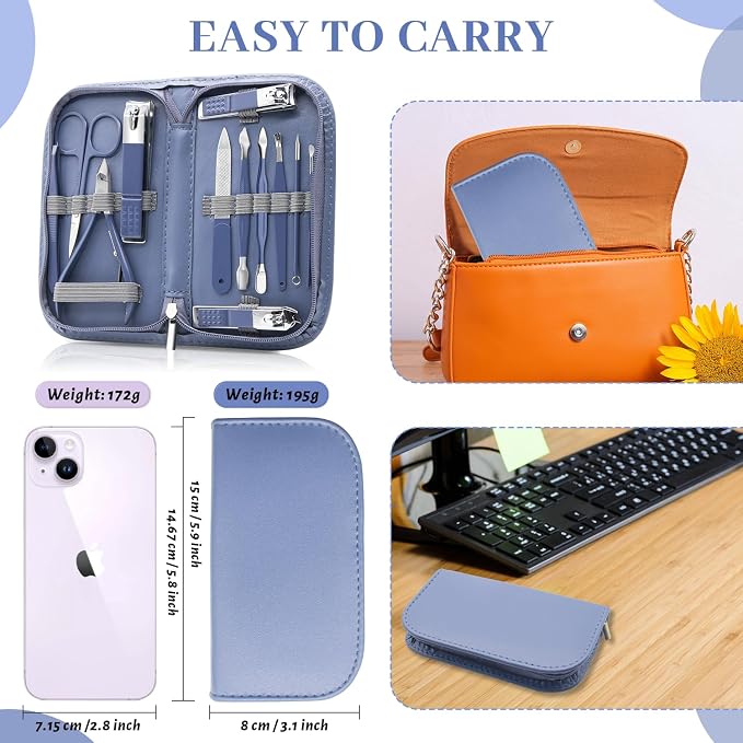 Manicure Set Professional Nail Clippers Pedicure Kit - Image 5