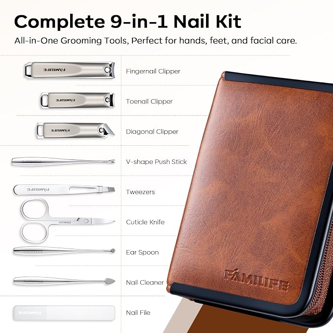 FAMILIFE Nail Care Kit 9-in-1 Professional - Image 7