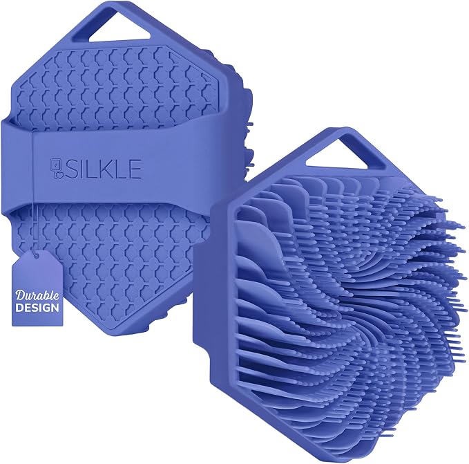 SILKLE Silicone Body Scrubber – Gentle Exfoliating Shower Scrubber by SILKLE