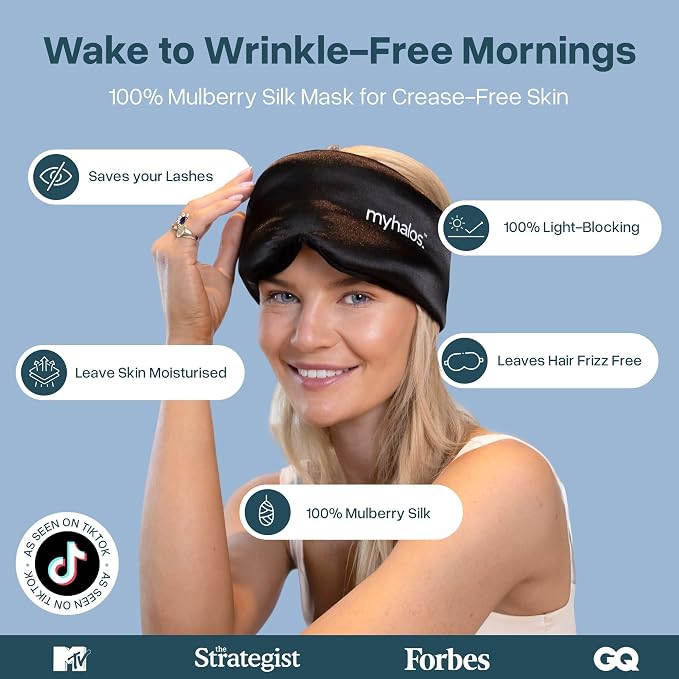 MyHalos 3D Mulberry Silk Sleep Mask - Image 2