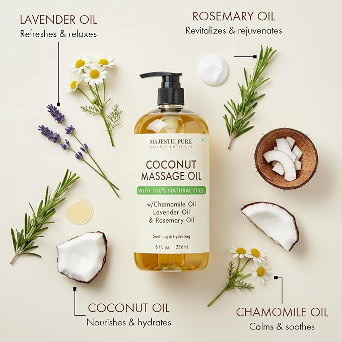 MAJESTIC PURE Coconut Massage Oil - Image 4