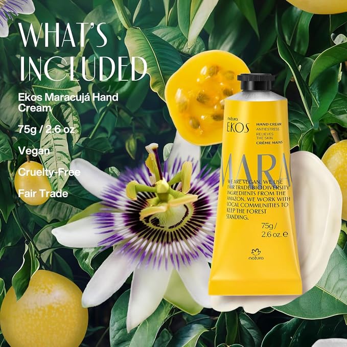 Natura - Passion Fruit Hand Cream - Calming Balm - Fast Absorption - 24-Hour - Image 3