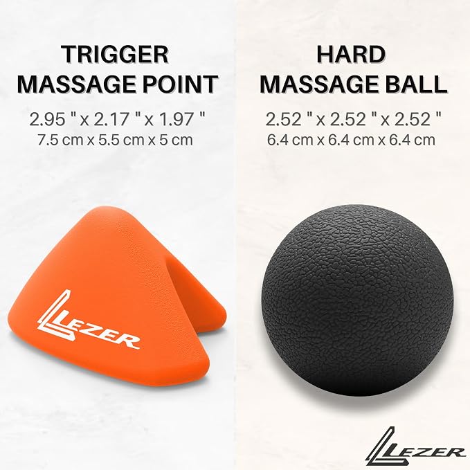 LEZER, Trigger Massage Point, Manual Massage Ball, Muscle Knots Relief Tool - Image 2