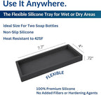 Spacewiser Countertop and Vanity Tray – Small 7.7” Silicone Tray, Soap - Image 3