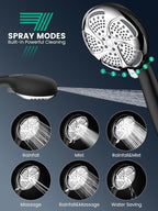 Filtered Shower Head with Handheld, High Pressure 7 Mode, Anti-clog Nozzles - Image 4