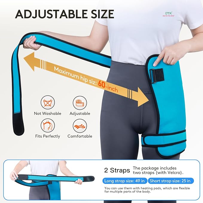 UTK Hip Heating Pad for Sciatica, 5X Far Infrared Heating Pads - Image 5