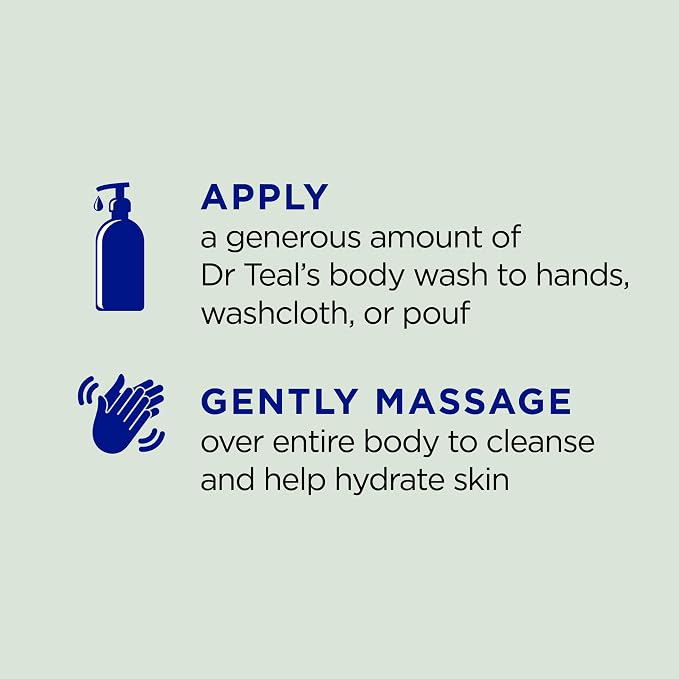 Dr Teal's Body Wash with Pure Epsom Salt, Relax & Relief with Eucalyptus & - Image 3