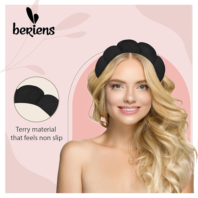 Spa Headband - Make up headband - Black - Image 3
