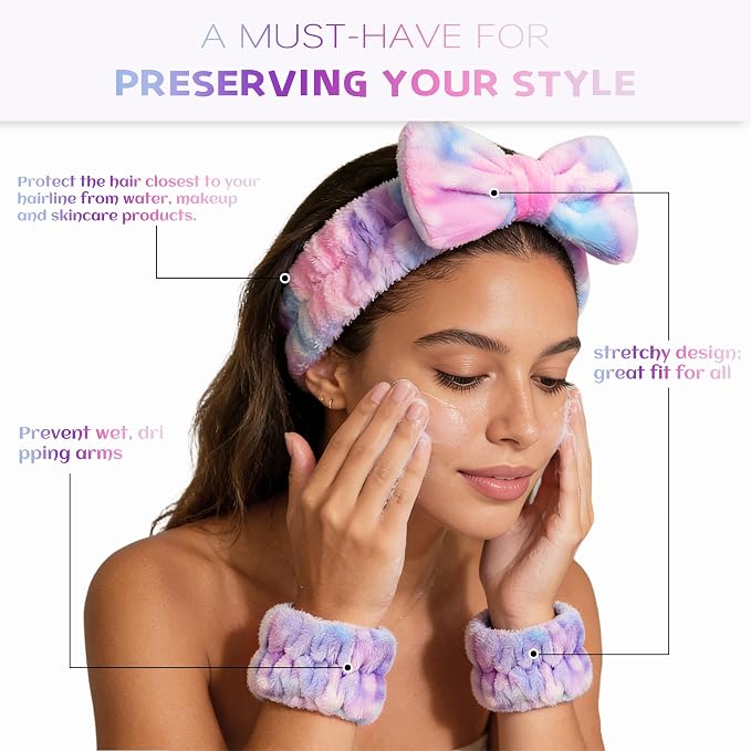 Ayesha Spa Headband and Wristband Set - Image 2