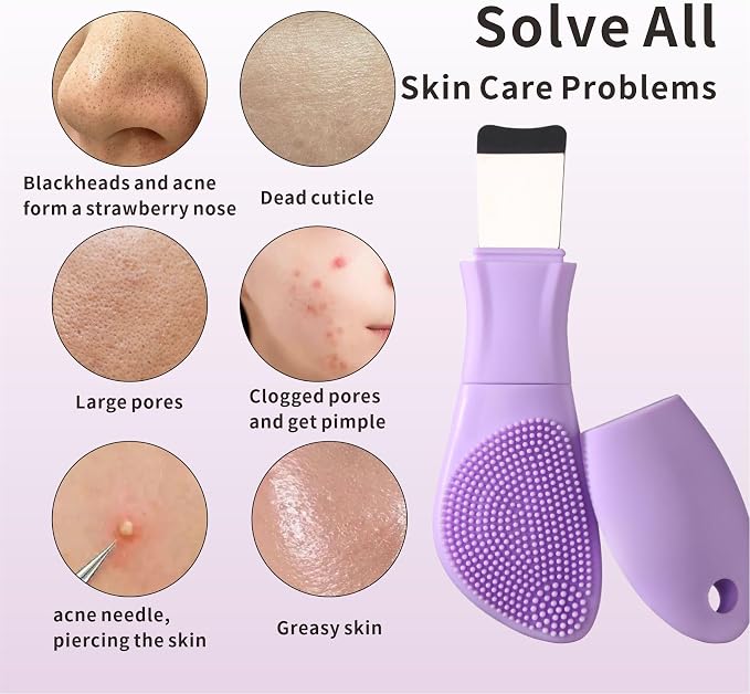 Blackhead Remover Tools, Silicone Face Scrubber Pore Cleaning Brush Mask - Image 8