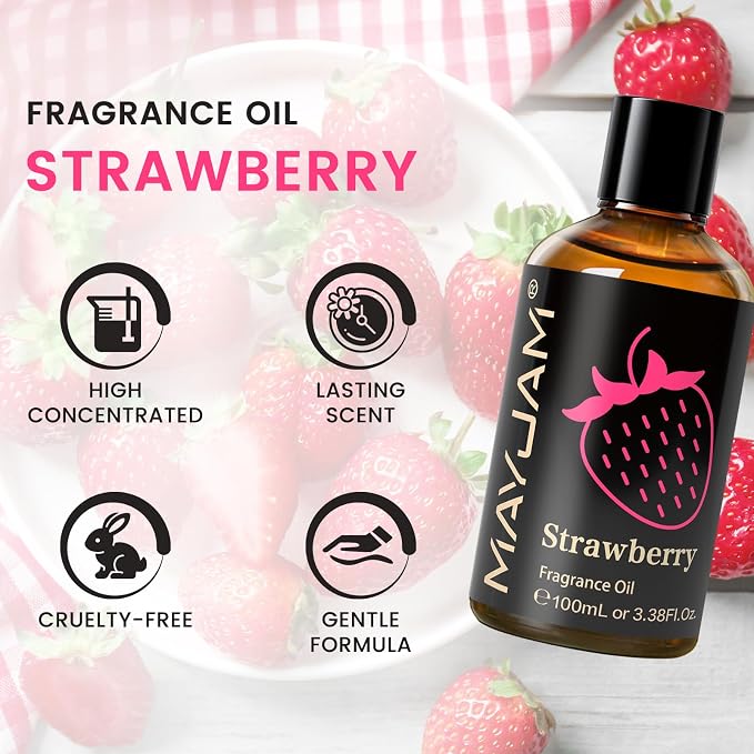 MAYJAM 100ML/3.38FL.OZ Strawberry Fragrance Oils - Image 2