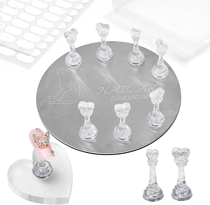 Nail Stands for Press On Nails Painting Display Practice, Powerful Magnetic by Unknown