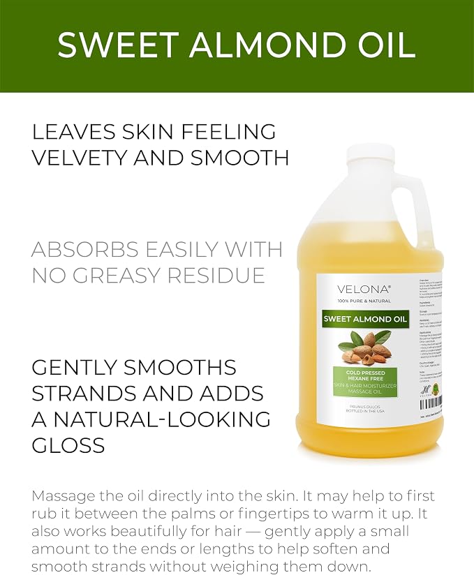 velona Sweet Almond Oil - Image 2