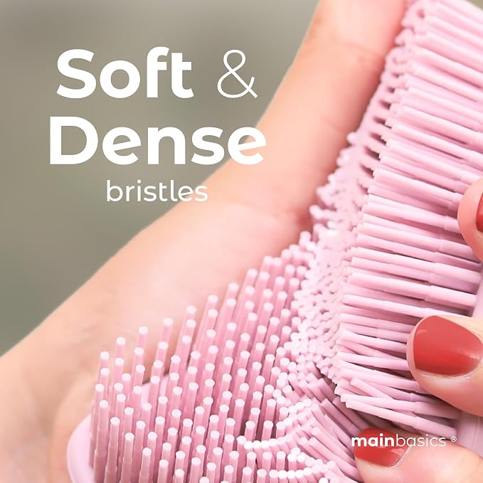 MainBasics Silicone Body Scrubber Dual-Sided Shower Loofah and Exfoliator - Image 3