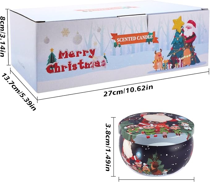 16Pack Christmas Scented Candles Gift- Aromatherapy Candle-Soy Wax-Long Lasting - Image 3