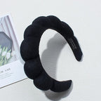Spa Headbands for Washing Face Soft Puffy Bubble Headbands Wristband for Women - Image 3