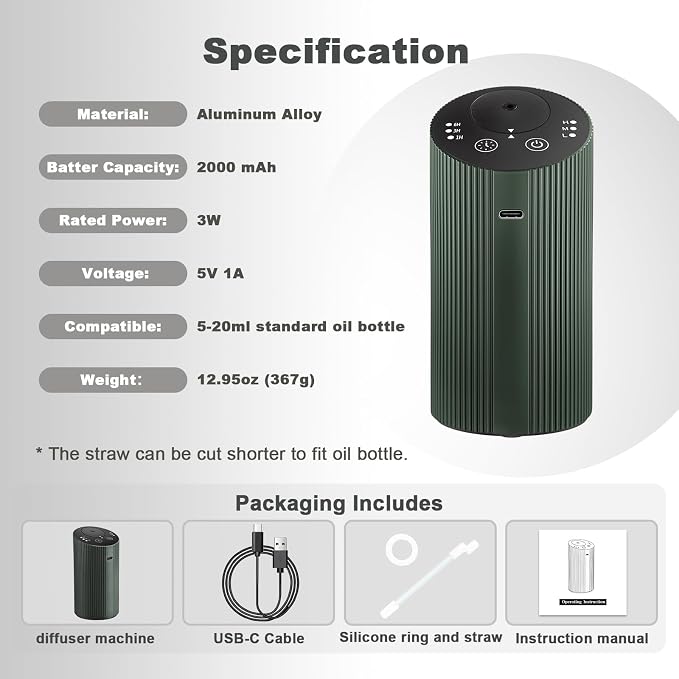 Waterless Essential Oil Diffuser - Image 8