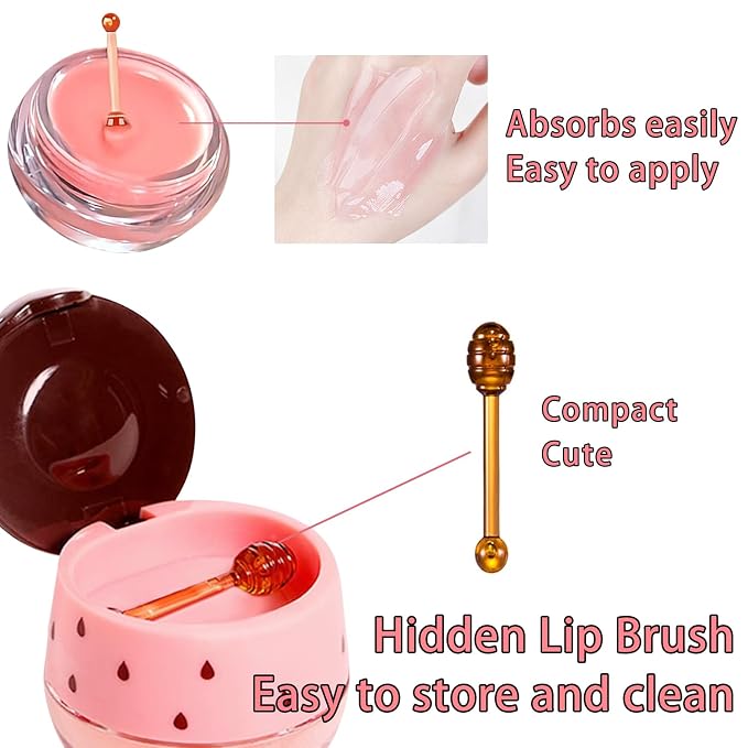 3 PCS Bee Honey Pot Lip Balm & Mask Set A - Image 5