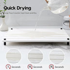 Razborci Stone Dish Drying Mat for Kitchen Counter, Water Absorbing Bathroom - Image 6