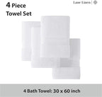 LANE LINEN 100% Cotton 4 Pack Bath Towels - Image 4