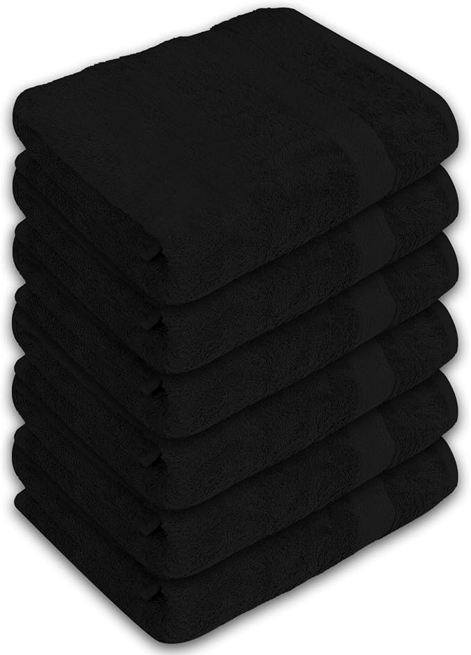 Bulk Large Bath Towels Set of 12 – 100% Cotton Terry – 24" x 50" – Quick Dry - Image 9
