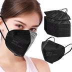 100PCS KN95 Black Face Masks 5 Layer Filter Efficiency≥95% - Image 2
