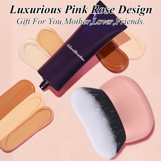 75MM Extra Large Self Tanner Kabuki Makeup Brush – Ultra Soft Dense Vegan - Image 7