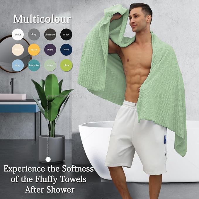 Extra Large Bath Towels Set 35x70 Inches - Image 5