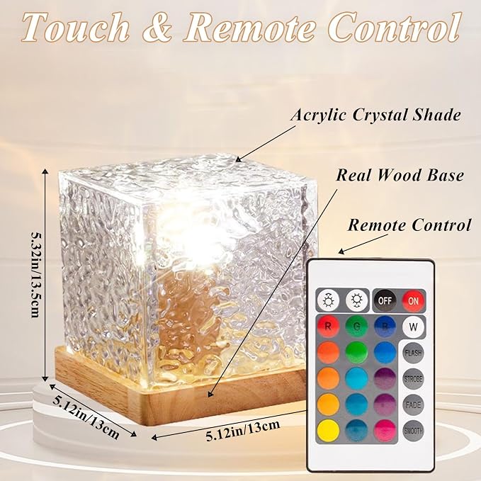 Aurora Ocean Wave Lights Projector, 16 Colors 4 Modes Cube Color Changing Light - Image 7