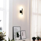 Globe Electric 65000044 2-Light Wall Sconce, Matte Black, Antique Brass Accent - Image 3