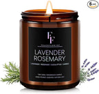 Lavender Rosemary Candle, Scented Candle by FFFRAGRFLOWING