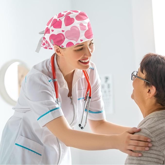 Adjustable Brown Dachshund Dog Blue Surgical Scrub Cap - Image 6