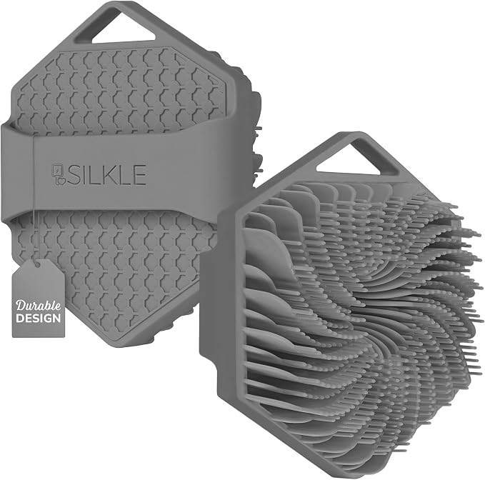 SILKLE Silicone Body Scrubber – Gentle Exfoliating Shower Scrubber by SILKLE