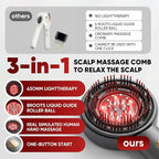 3-in-1 Scalp Massager with Oil Applicator, Portable Cordless Scalp Brush - Image 2
