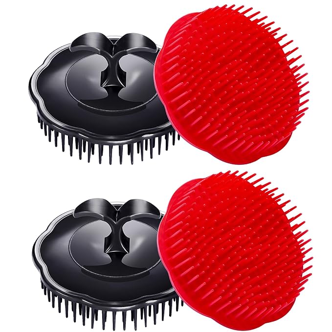 Hair Scalp Brush Dandruff Cleaning Brush Shower Scalp Shampoo Brush Scalp by Aroveea