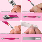 Manicure Pedicure Set, 19-Piece Premium Stainless Steel Grooming Kit Crafted - Image 4