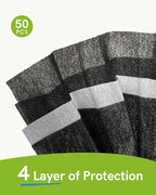 FriCARE Made in USA Disposable Face Masks, 4-Ply ASTM Level 3 Medical Grade - Image 4