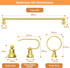 hykolity 3-Light Bathroom Vanity Light, 5-Piece All-in-One Bathroom Set - Image 6