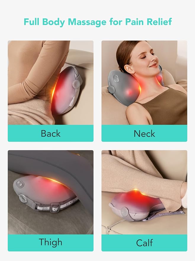 SKG Shiatsu Back Massager for Pain Relief Deep Tissue - Image 7