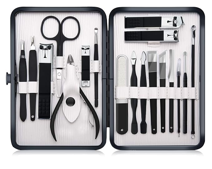 Professional Stainless Steel Nail Clipper Travel & Grooming Kit Nail Tools - Image 9