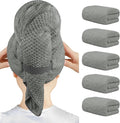 HOMEXCEL 5 Pack Large Microfiber Hair Towel Wrap by HOMEXCEL