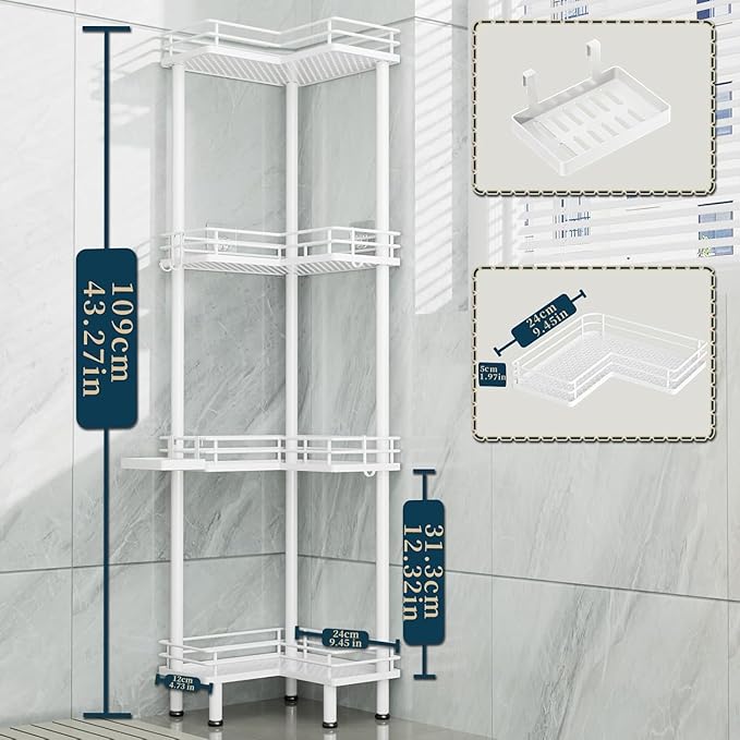 Consumest Corner Shower Caddy Standing - Image 7
