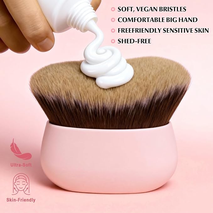 Extra Large Body Makeup Brush, 75mm Wide-headed Body Coverage Applicator - Image 2