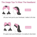 Casoty 6 Pieces Bow Hair Band Spa Headband - Image 3
