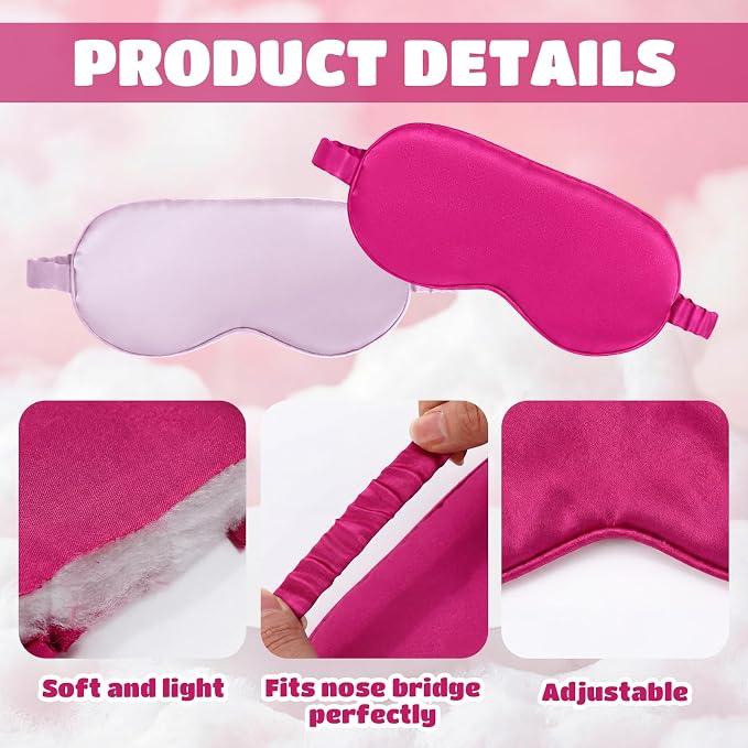 Cutecrop 50 Pcs Silk Sleep Mask Blackout - Image 3
