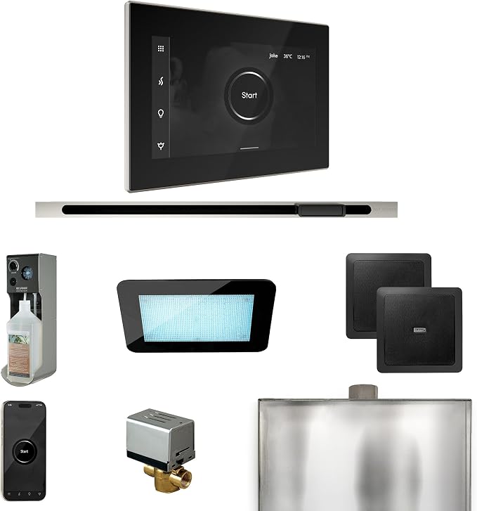 Mr Steam XDream Steam Shower Pkg w/iSteamX Control and Linear Steamhead in by MrSteam