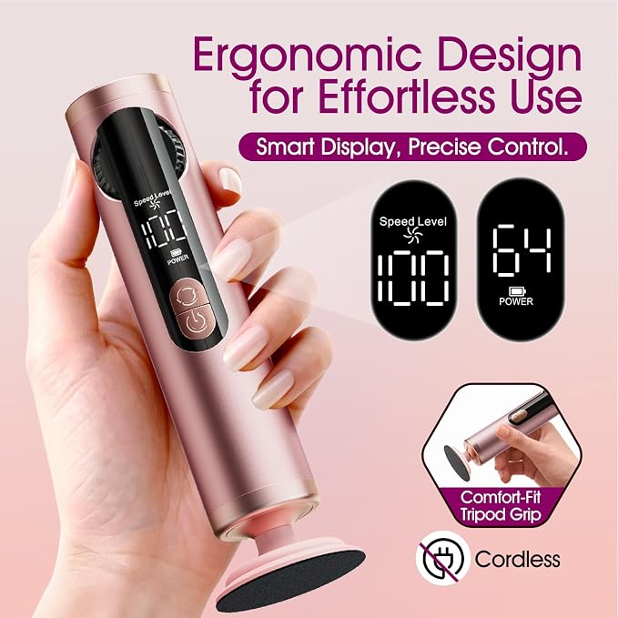 Electric Foot Callus Remover for Dry Foot Skin, Electric Foot File - Image 2